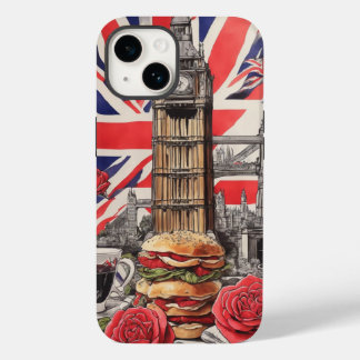 Funda Para iPhone 14 De Case-Mate Big Ben y el Rosa de Inglaterra 1