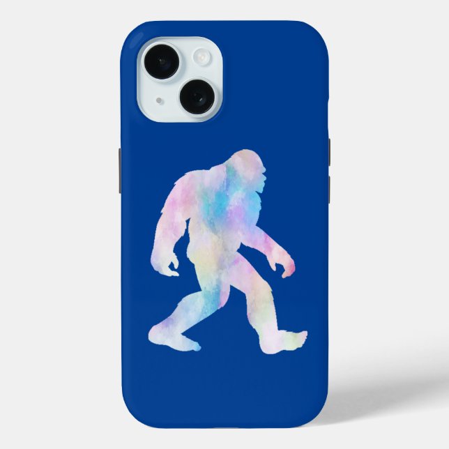 Funda De Case-Mate Para iPhone Bigfoot acuarela       (Reverso )
