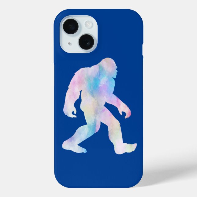 Funda De Case-Mate Para iPhone Bigfoot acuarela       (Reverso )