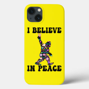 Funda Para iPhone 13 Bigfoot Divertido Creo En La Paz   