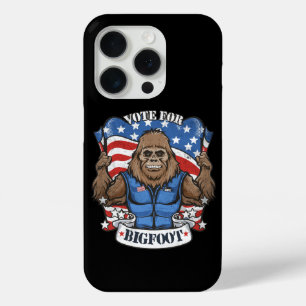 Funda Para iPhone 15 Pro Bigfoot para Presidente Bandera de EE. UU. Elecció