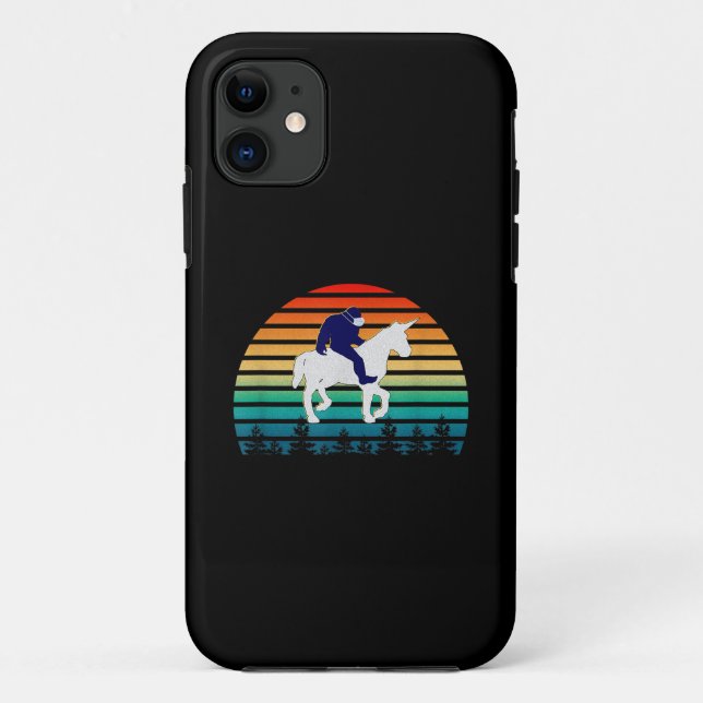 Funda De Case-Mate Para iPhone Bigfoot Riding Unicorn (Reverso)