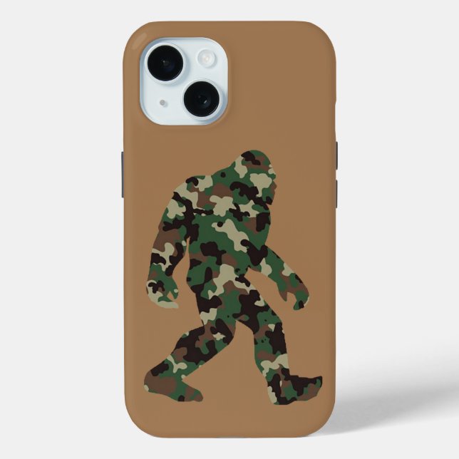 Funda De Case-Mate Para iPhone Bigfoot Sasquatch Camo (Reverso )