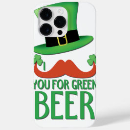 Funda Para iPhone 14 Pro Max De Case-Mate bigote bigote para la cerveza verde jengibre bigot