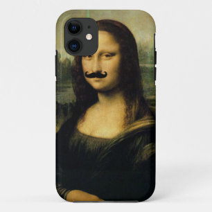 Funda Para iPhone 11 Bigote Mona Lisa