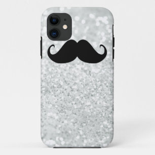 title_seo2 Bigote y chispa negros divertidos Bling del blanco