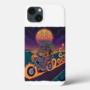 Funda Para iPhone 13 Biker de Guerrero Azteca   Bomberos y Jaguar