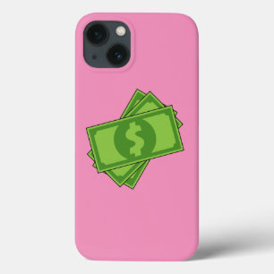 Funda Para iPhone 13 Billetes de Dólar de Dinero de Dibujos Animados