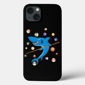 Funda Para iPhone 13 Billiard Shark 8 Ball Player Mesa de billar Cue St