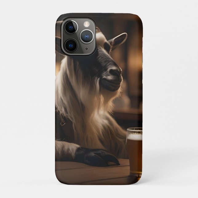 Funda De Case-Mate Para iPhone Billy the Kid: Una cabra entra en un bar, (Reverso)