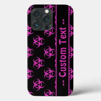 Bioriesgo rosa con texto Personalizado