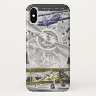 Funda Para iPhone X Biplano Stearman