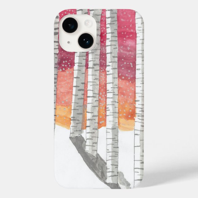 Funda De Case-Mate Para iPhone Birch In The Snow (Reverso )