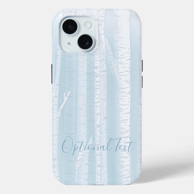 Funda De Case-Mate Para iPhone Birch Trees Trunks (Reverso )