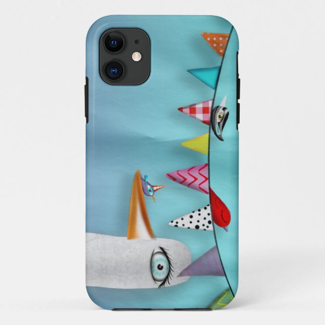 Funda De Case-Mate Para iPhone Bird Garland Funda-Mate (Reverso)