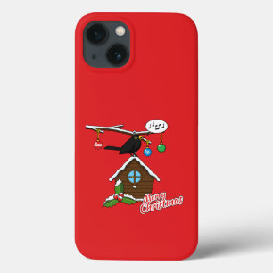 Funda Para iPhone 13 Bird House Merry Christmas