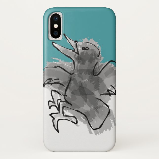Funda De Case-Mate Para iPhone bird of hope_crow2 (Reverso)