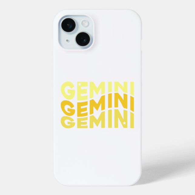 Funda De Case-Mate Para iPhone Birth Rótulo Gemini (Reverso )