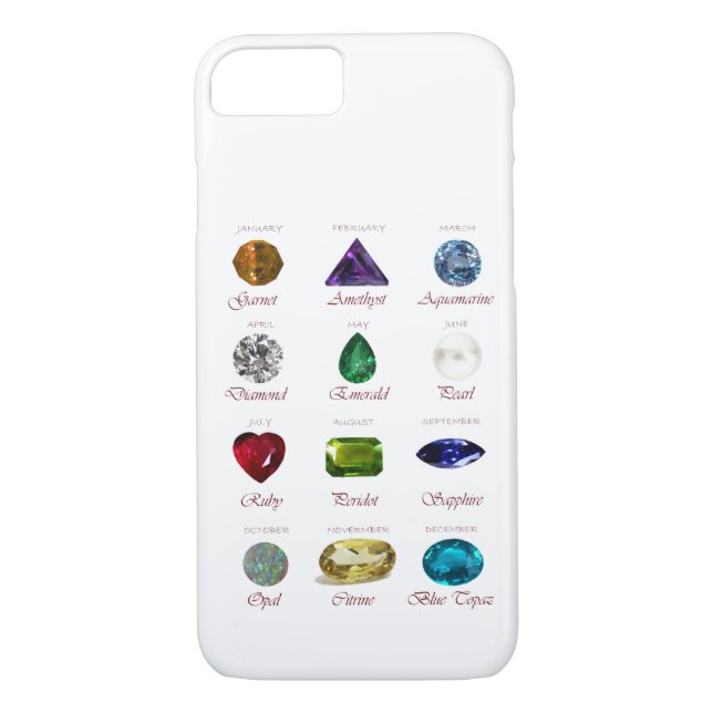 Funda De Case-Mate Para iPhone Birthstone (Reverso)