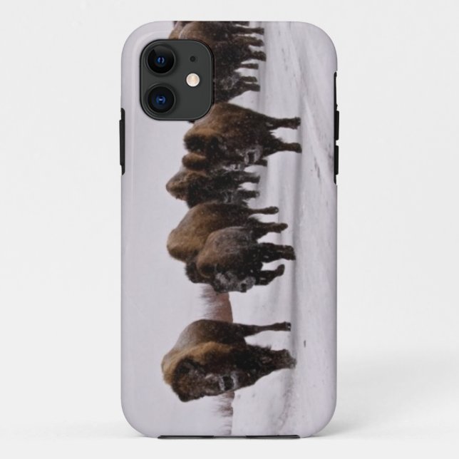 Funda De Case-Mate Para iPhone Bisonte en invierno (Reverso)