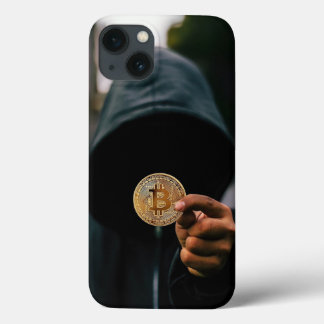 Funda Para iPhone 13 Bitcoin de oro de Satoshi