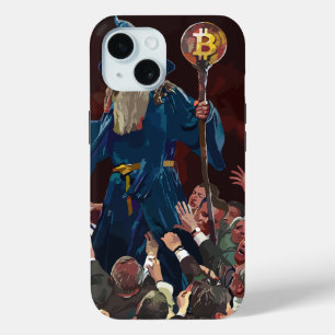 Funda Para iPhone 15 Bitcoin elegante - Btc crypto
