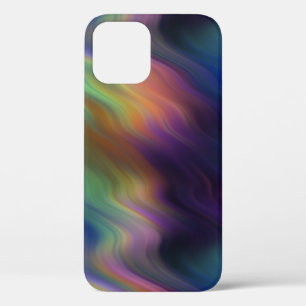 Funda Para iPhone 12 Bizadas de arcoiris oscuro de colores Resumen Fund