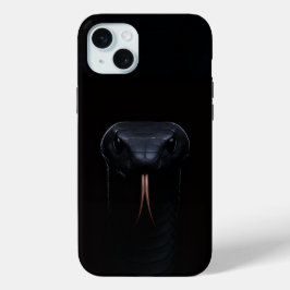 Funda Para iPhone 15 Mini Black 4 Luxe, Black Mamba Snake