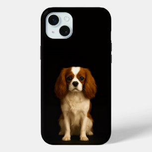 Funda Para iPhone 15 Mini Black 4 Luxe, Cavalier Spaniel iPhone 15 Plus