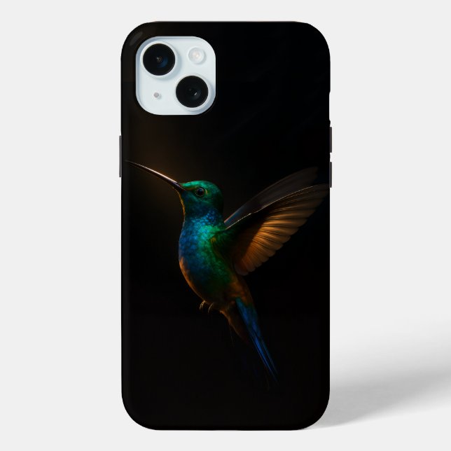 Funda De Case-Mate Para iPhone Black 4 Luxe, Flying Hummingbird (Reverso )