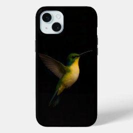 Funda Para iPhone 15 Mini Black 4 Luxe, Flying Hummingbird