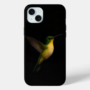 Funda Para iPhone 15 Mini Black 4 Luxe, Flying Hummingbird