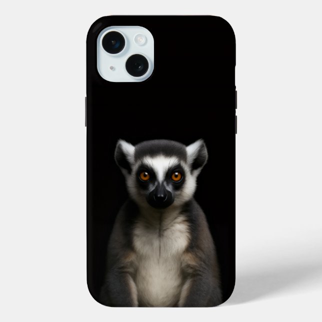 Funda De Case-Mate Para iPhone Black 4 Luxe, Gentle Lemur iPhone 15 Plus (Reverso )
