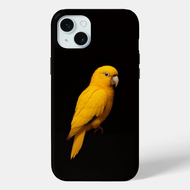 Funda De Case-Mate Para iPhone Black 4 Luxe, Golden Parakeet (Reverso )