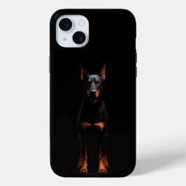 Funda Para iPhone 15 Mini Black 4 Luxe, Guardian Doberman iPhone 15 Plus