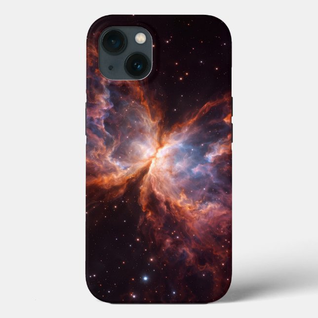 Funda De Case-Mate Para iPhone Black 4 Luxe iPhone 13, Butterfly Nebula (Reverso )