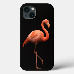 Funda Para iPhone 13 Black 4 Luxe iPhone 13 Funda, Pink Flamingo