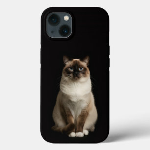 Funda Para iPhone 13 Black 4 Luxe iPhone 13, Gato Birmano