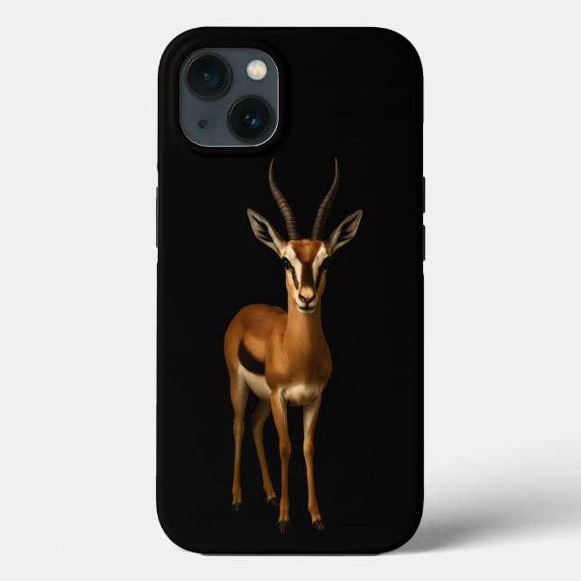 Funda De Case-Mate Para iPhone Black 4 Luxe iPhone 13, Gazela Elegante (Reverso )