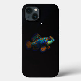 Funda Para iPhone 13 Black 4 Luxe iPhone 13, Mandarin Dragonet Fish