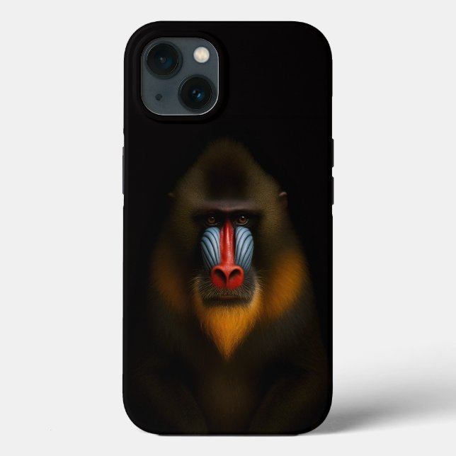 Funda De Case-Mate Para iPhone Black 4 Luxe iPhone 13, Mandrill Mono (Reverso )