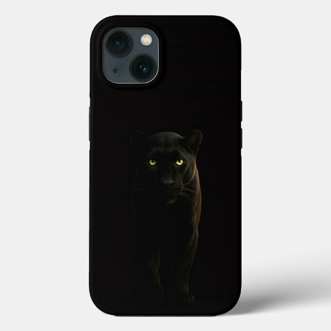 Funda De Case-Mate Para iPhone Black 4 Luxe iPhone 13, Pantera Negra (Reverso )