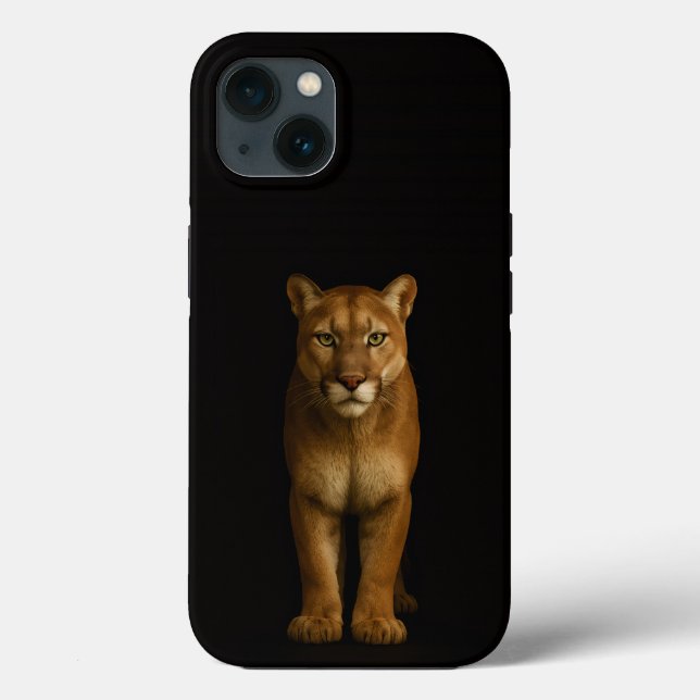 Funda De Case-Mate Para iPhone Black 4 Luxe iPhone 13, Silent Prime Puma (Reverso )