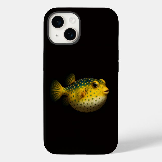 Funda De Case-Mate Para iPhone Black 4 Luxe iPhone 14 Case-Mate, Putterfish (Reverso )