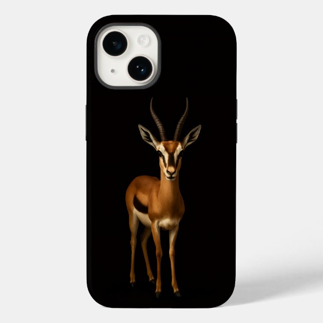 Funda De Case-Mate Para iPhone Black 4 Luxe iPhone 14 Mate, Elegant Gazella (Reverso )