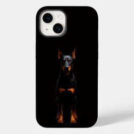 Funda Para iPhone 14 De Case-Mate Black 4 Luxe iPhone 14 Mate, Guardian Doberman