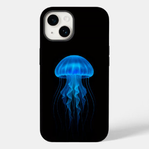 Funda Para iPhone 14 De Case-Mate Black 4 Luxe iPhone 14 Mate, Medusa Azul Neón