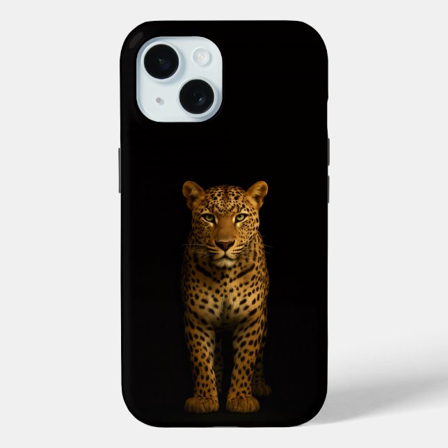 Funda De Case-Mate Para iPhone Black 4 Luxe iPhone 15 Case, Majestic Leopard (Reverso )
