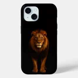 Funda Para iPhone 15 Black 4 Luxe iPhone 15 Case, Majestic Lion