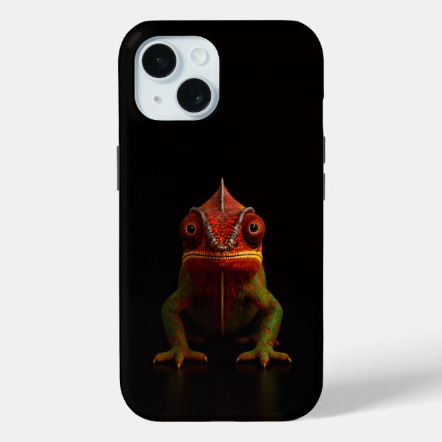 Funda De Case-Mate Para iPhone Black 4 Luxe iPhone 15 Mate, Camaleón Panther (Reverso )